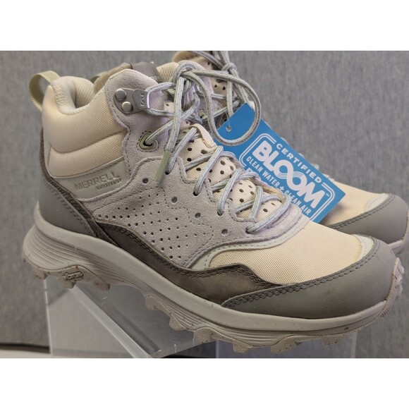 Merrell Speed Solo J038300 Boots SZ 8 Smoke Suede Mid Waterproof Hiking J038300 - Picture 5 of 10